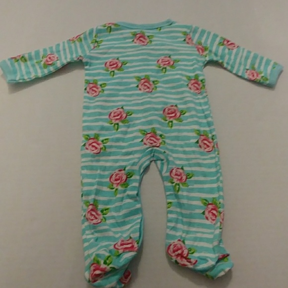 Mini Muffin Striped & Floral One Piece Outfit - Picture 5 of 8